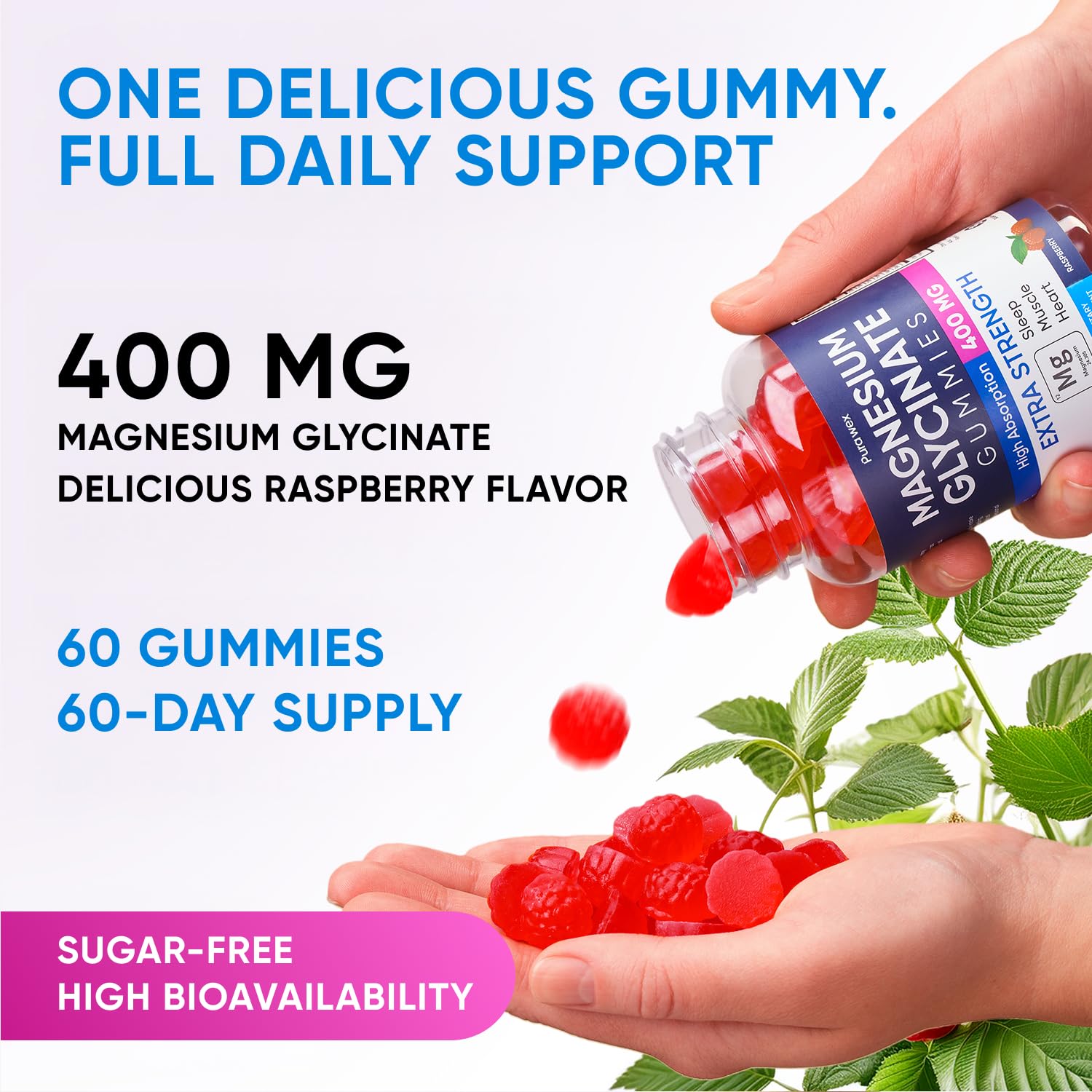 Magnesium Glycinate Gummies 400mg – High Absorption

