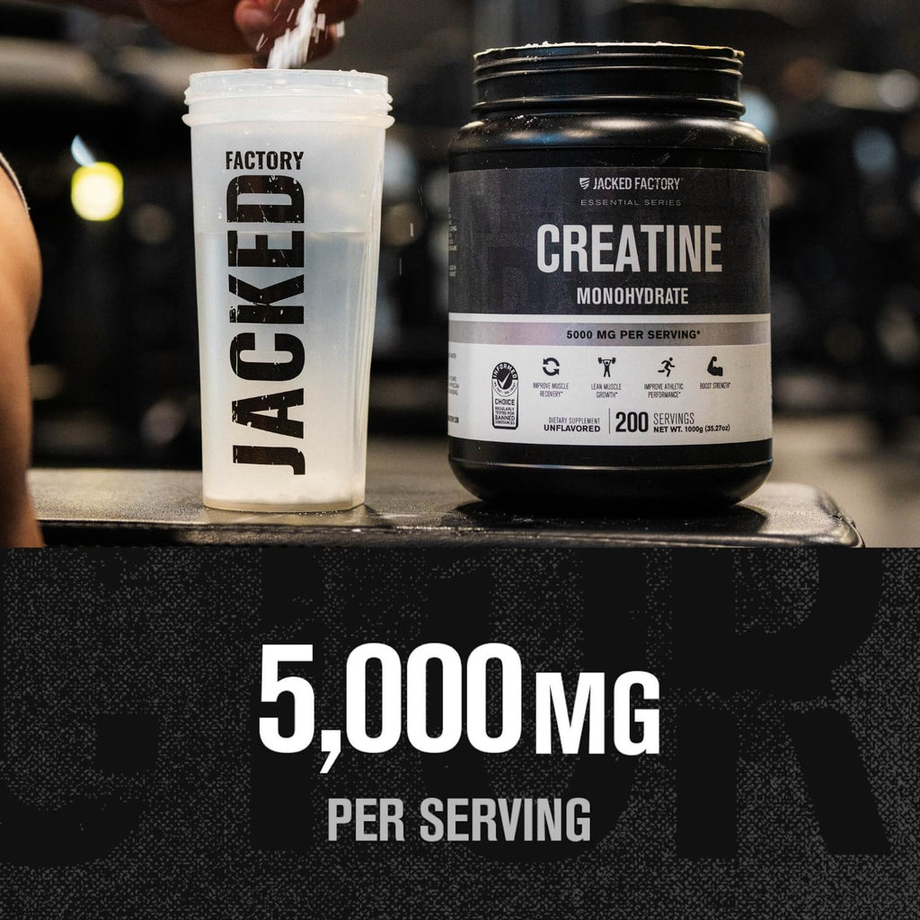 Jacked Factory Creatine Monohydrate Powder | Pure Strength

