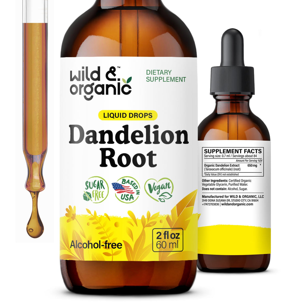 Dandelion Root Extract Drops - Wild & Organic Liver Support