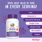 MaryRuth's Iron Gummies with Vitamin C | Vegan Iron Supplement

