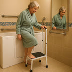 Sattiyrch Step Stool with Handle | Non-Slip Lightweight

