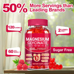 Magnesium Glycinate Gummies 600mg | Sugar Free for Adults

