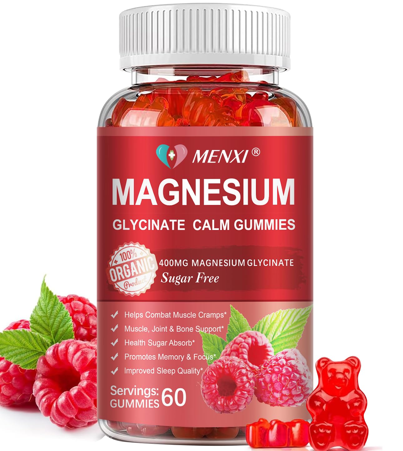 Magnesium Gummies Glycinate & Malate for Sleep & Mood


