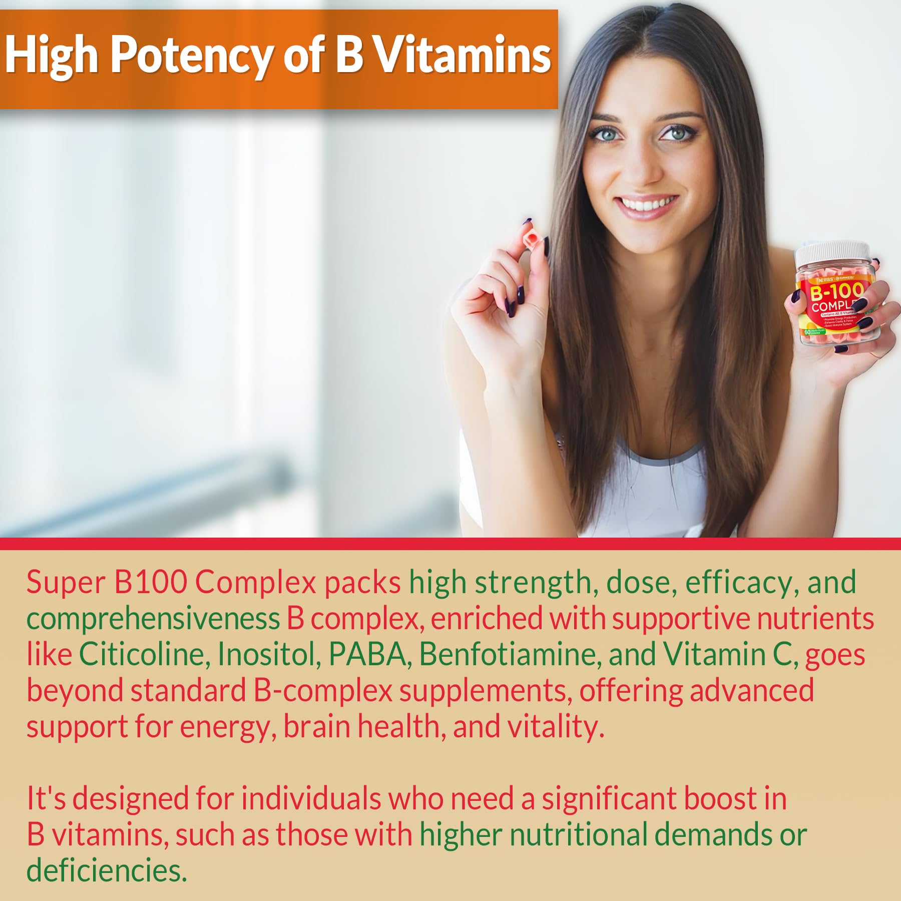 Neviss B Complex Gummies – Methylated B Vitamins

