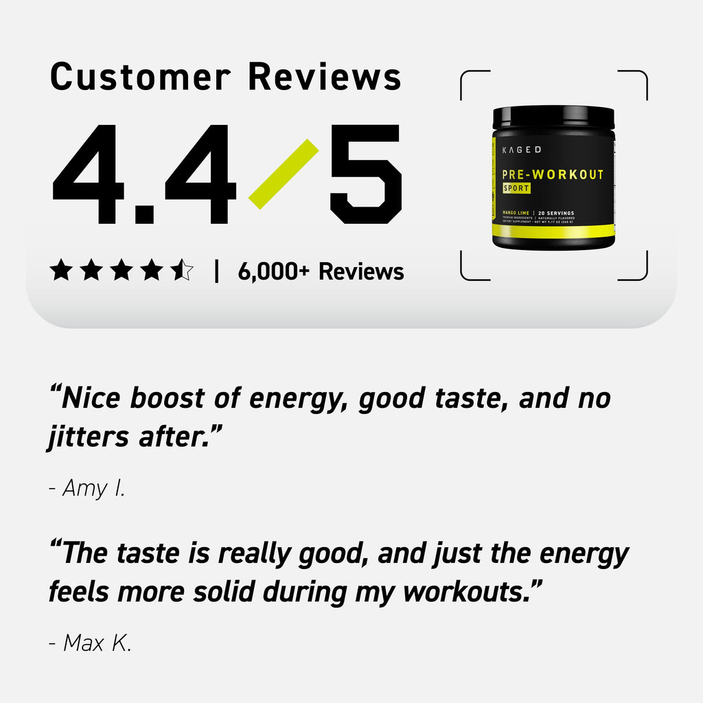 Kaged Sport Pre-Workout Powder | Performance Formula

