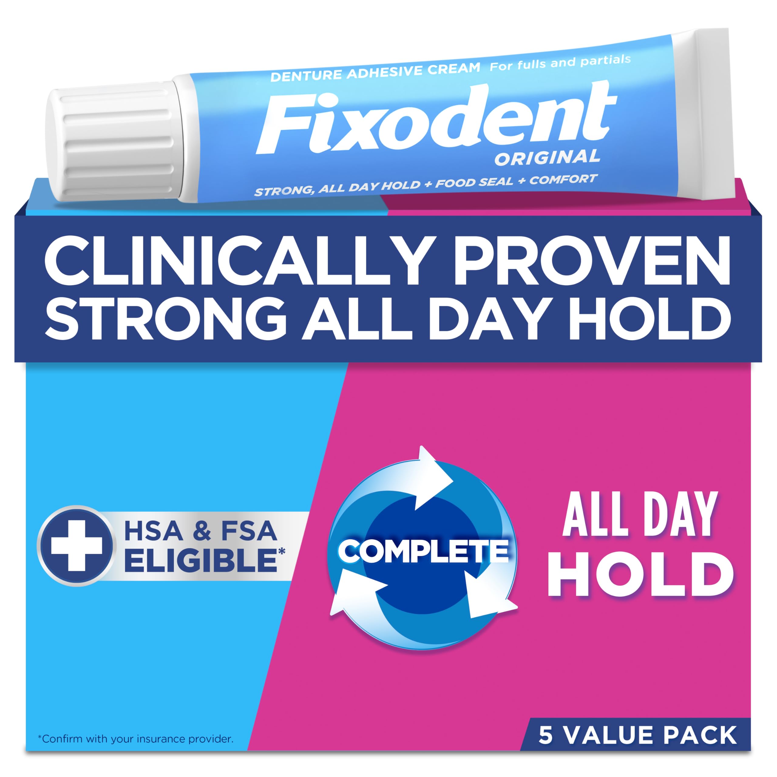 Fixodent Original Secure Denture Adhesive Cream

