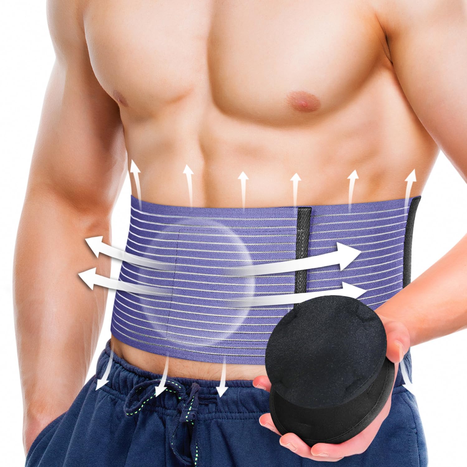 BLITZU Umbilical Hernia Belt - Abdominal Support

