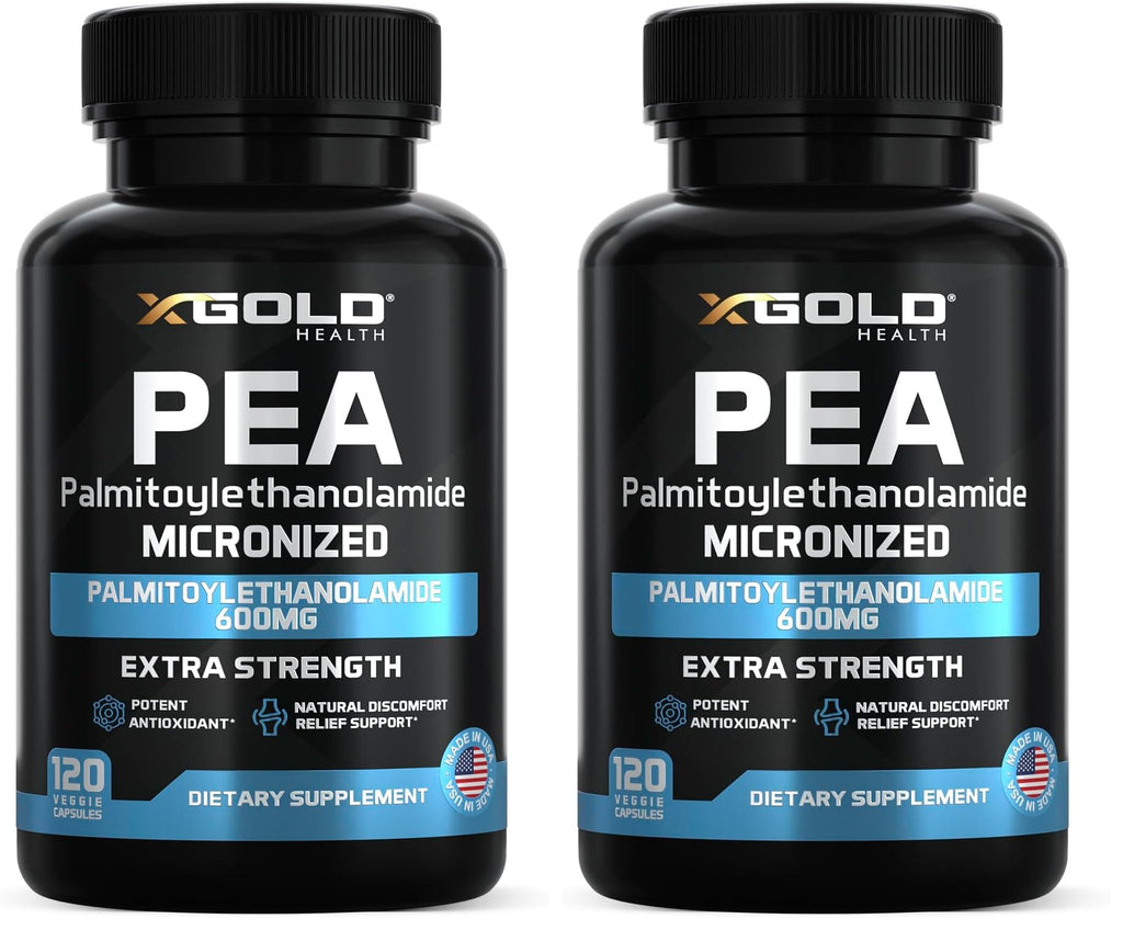 X Gold Health Palmitoylethanolamide PEA Supplement 600 mg Micronized