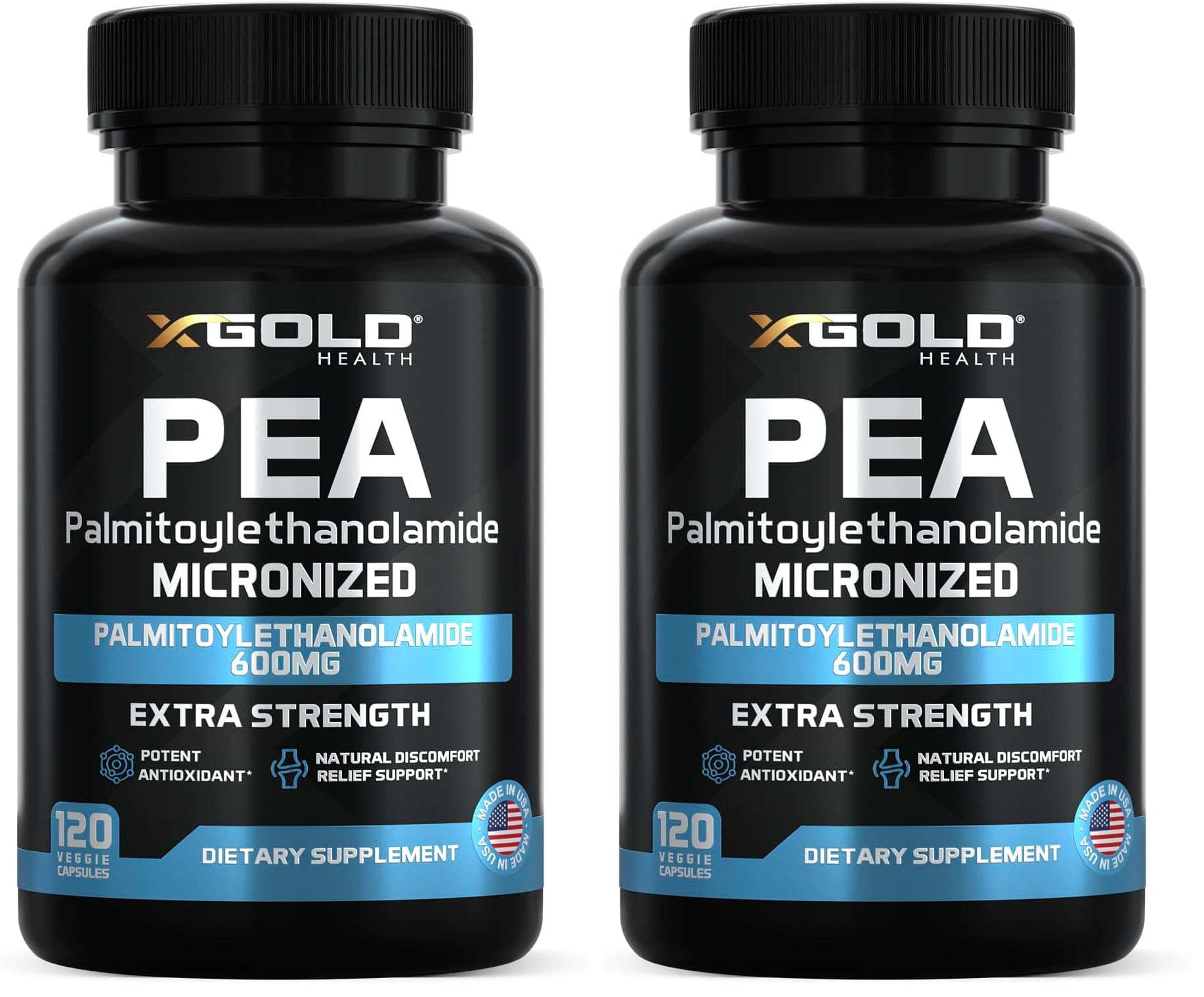 X Gold Health Palmitoylethanolamide PEA Supplement 600 mg Micronized