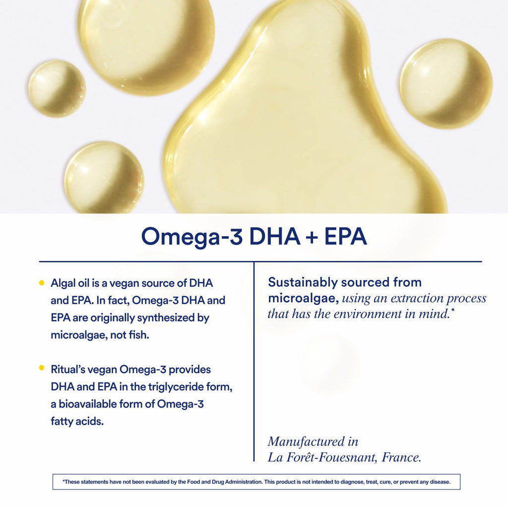 Ritual Vegan Omega-3 from Algae | DHA & EPA Support

