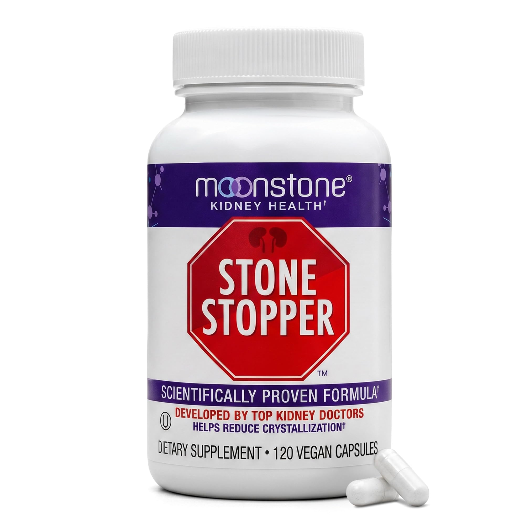 Moonstone Stone Stopper Capsules Kidney Stone Prevention

