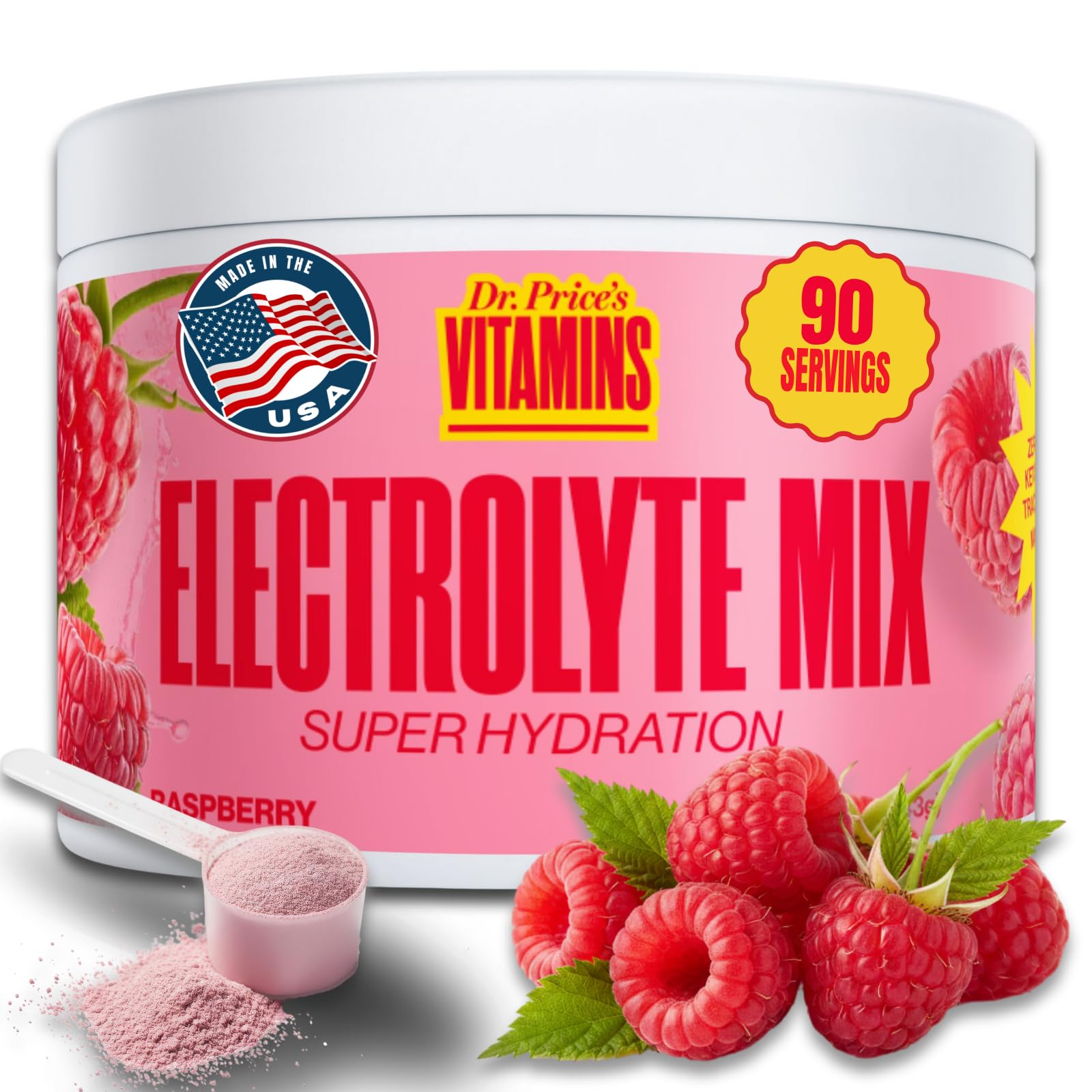 Dr Price's Electrolyte Hydration Powder - Sugar Free, Vegan