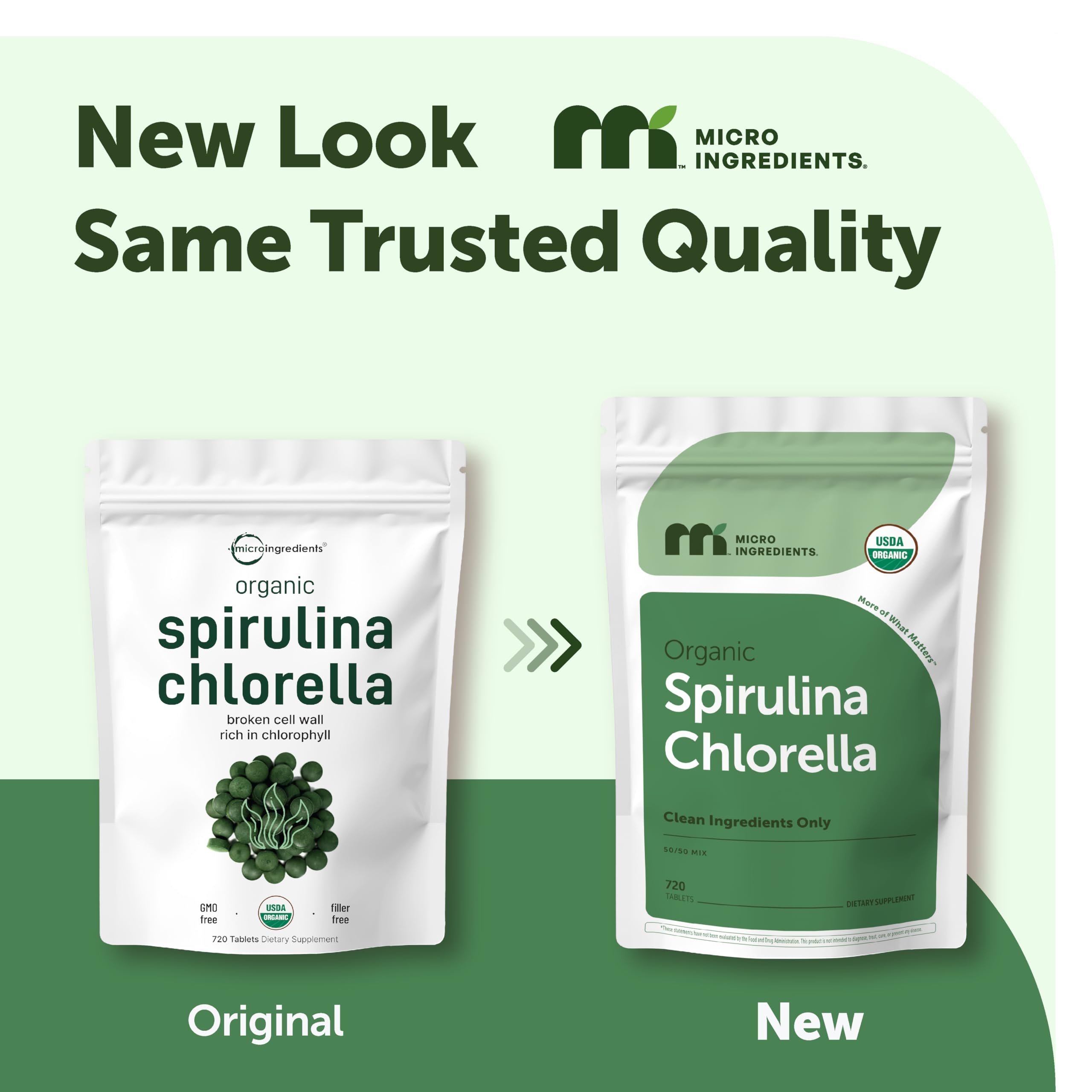 Micro Ingredients Spirulina & Chlorella Tablets | Greens

