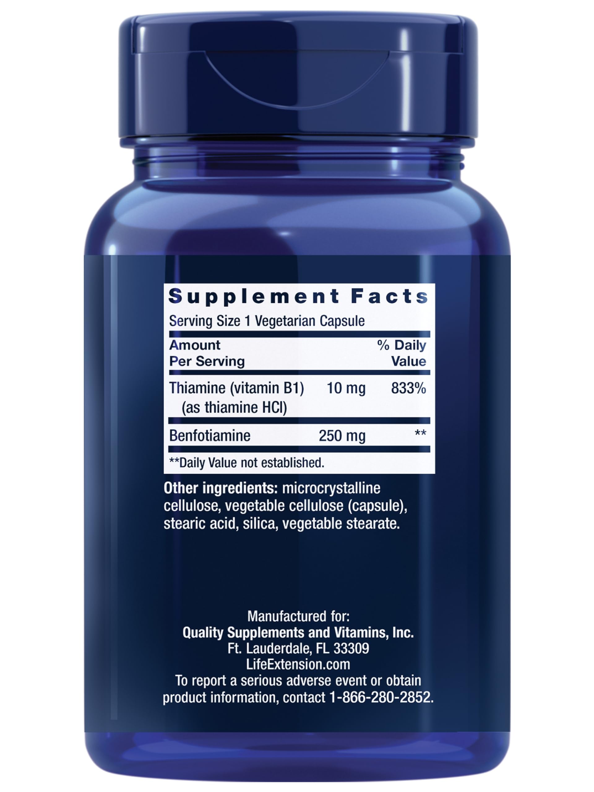 Life Extension Mega Benfotiamine 250 mg | Healthy Metabolism

