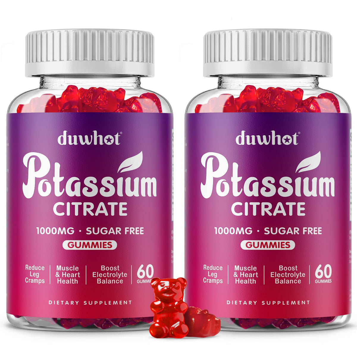 duwhot Potassium Citrate Gummies for Adults — Muscle Health