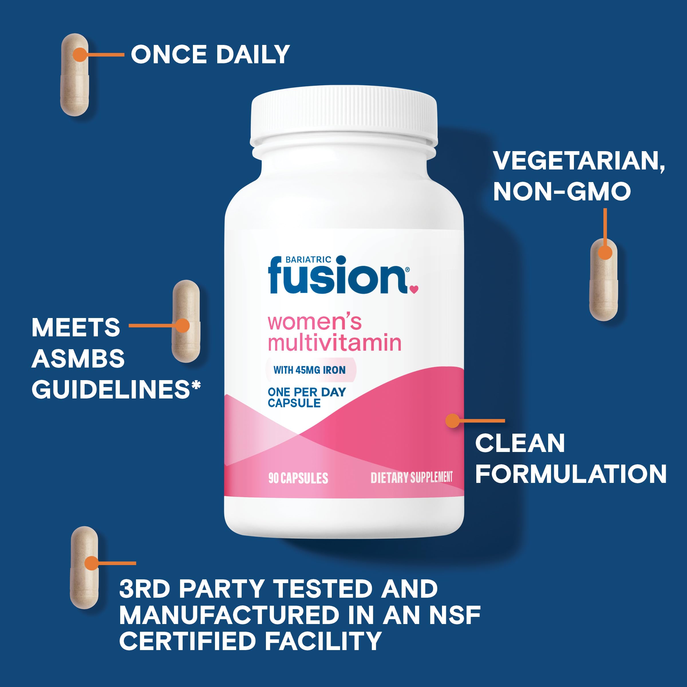 Bariatric Fusion Women’s Multivitamin with Iron

