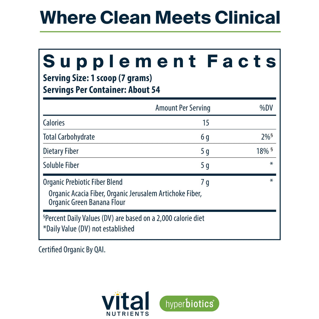 Prebiotic Fiber Powder | Hyperbiotics Vital Nutrients

