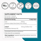 Supersmart Lactobacillus Rhamnosus GG Probiotic with Inulin

