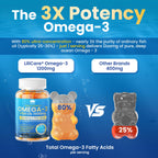 Omega-3 Fish Oil Gummies Triple-Strength EPA & DHA

