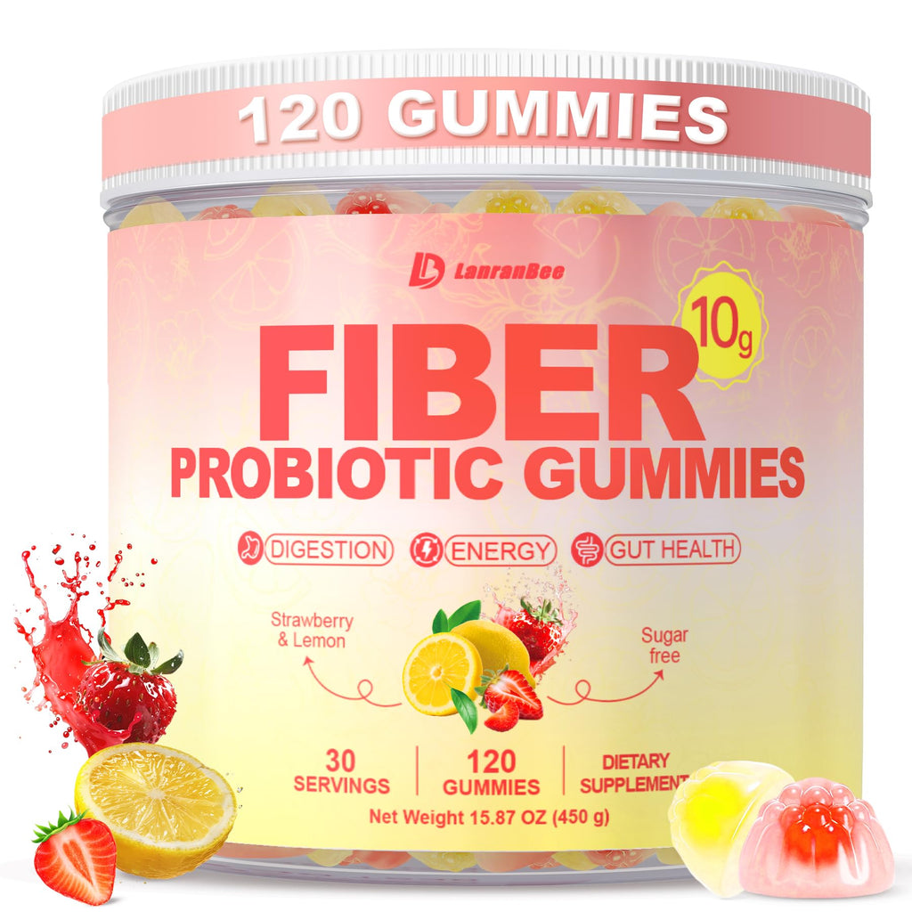 LanranBee Probiotic Fiber Gummies | Digestive Health

