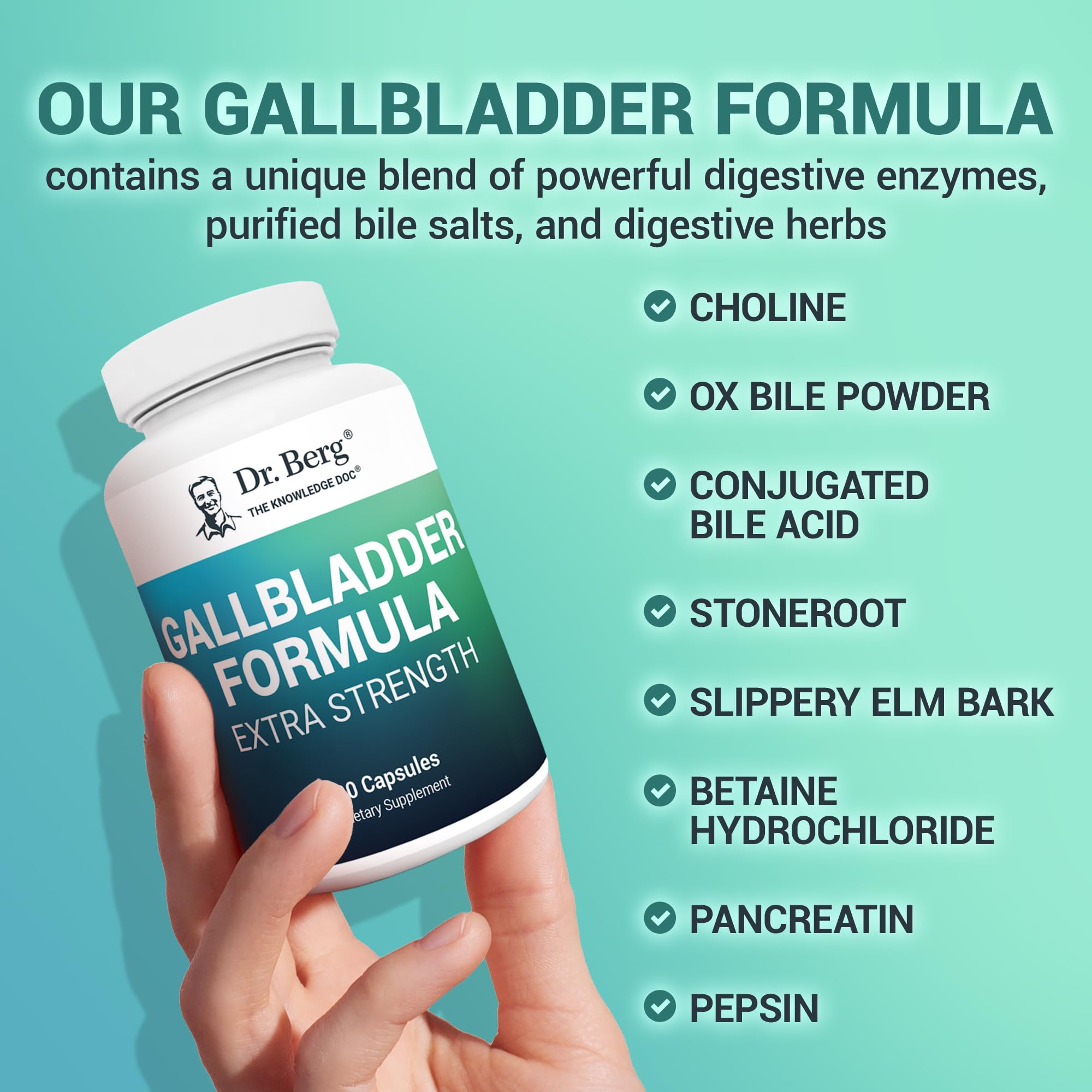 Dr. Berg Gallbladder Formula Digestive Enzymes | GMP

