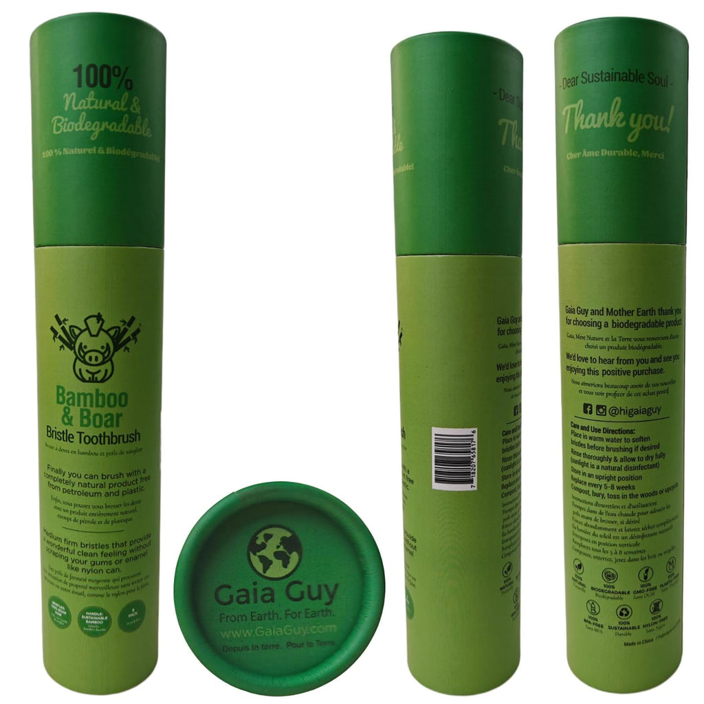 Gaia Guy Bamboo Toothbrush | Eco Friendly

