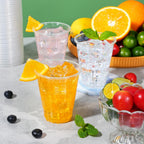 SIUQ Clear Disposable Cups - Crack-Resistant BPA-Free PP

