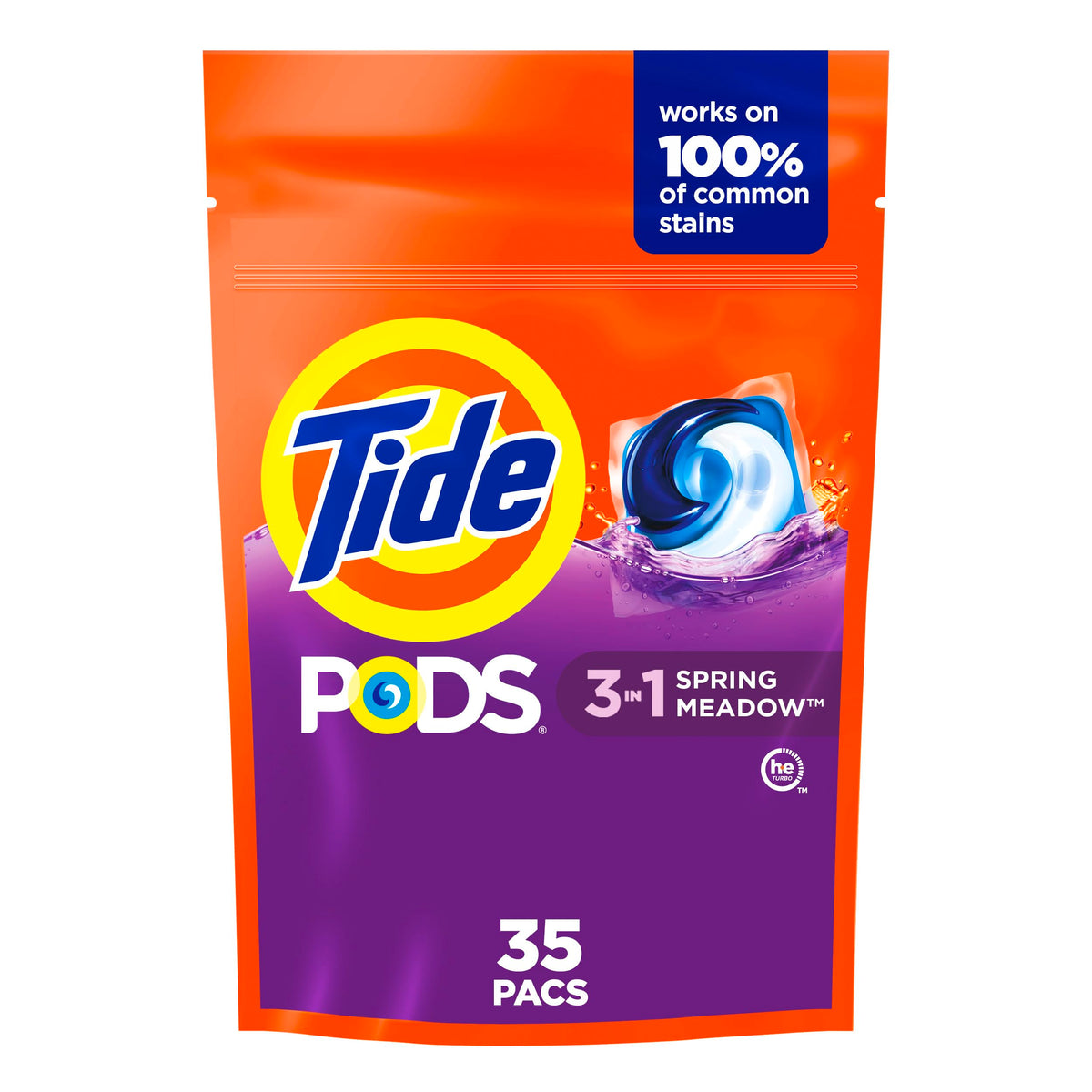 Tide PODS Laundry Detergent Pacs, 3-in-1, HE Compatible
