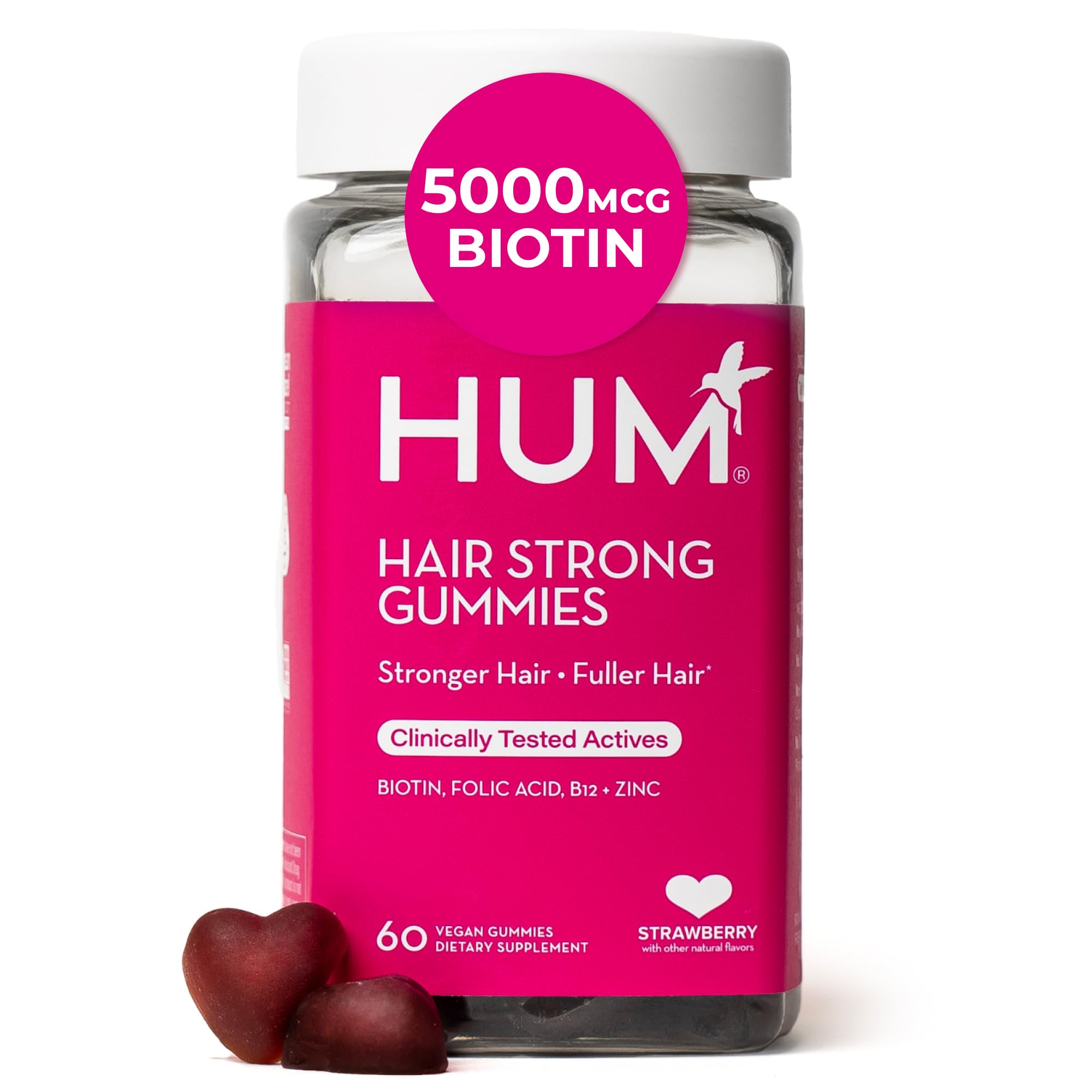 HUM Hair Growth Supplement with Biotin, Zinc & B12


