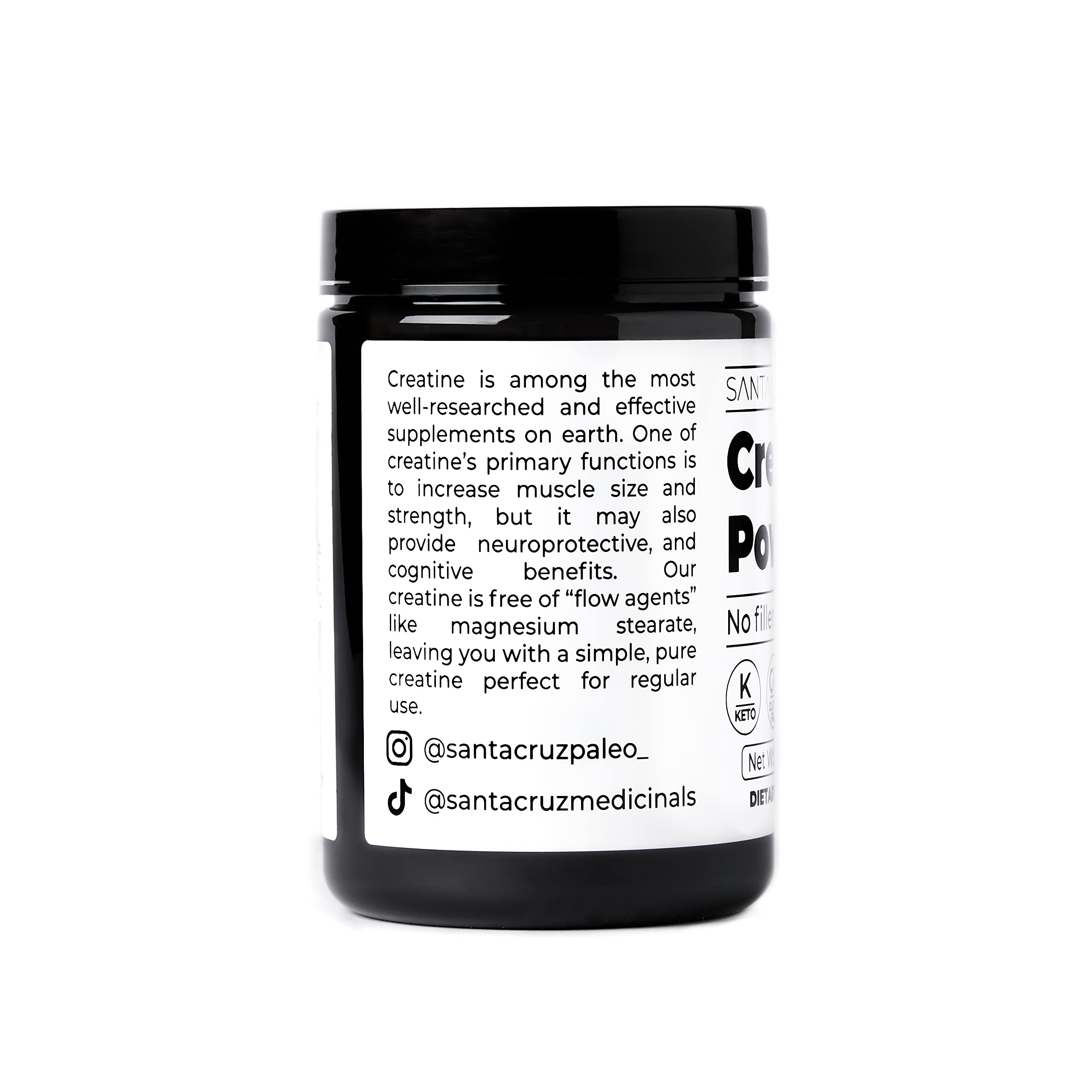 Santa Cruz Paleo Creatine Monohydrate Powder - Unflavored

