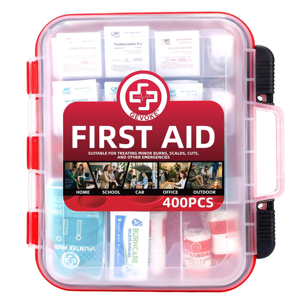 Gevoke Professional First Aid Kit HardCase for Home & Travel