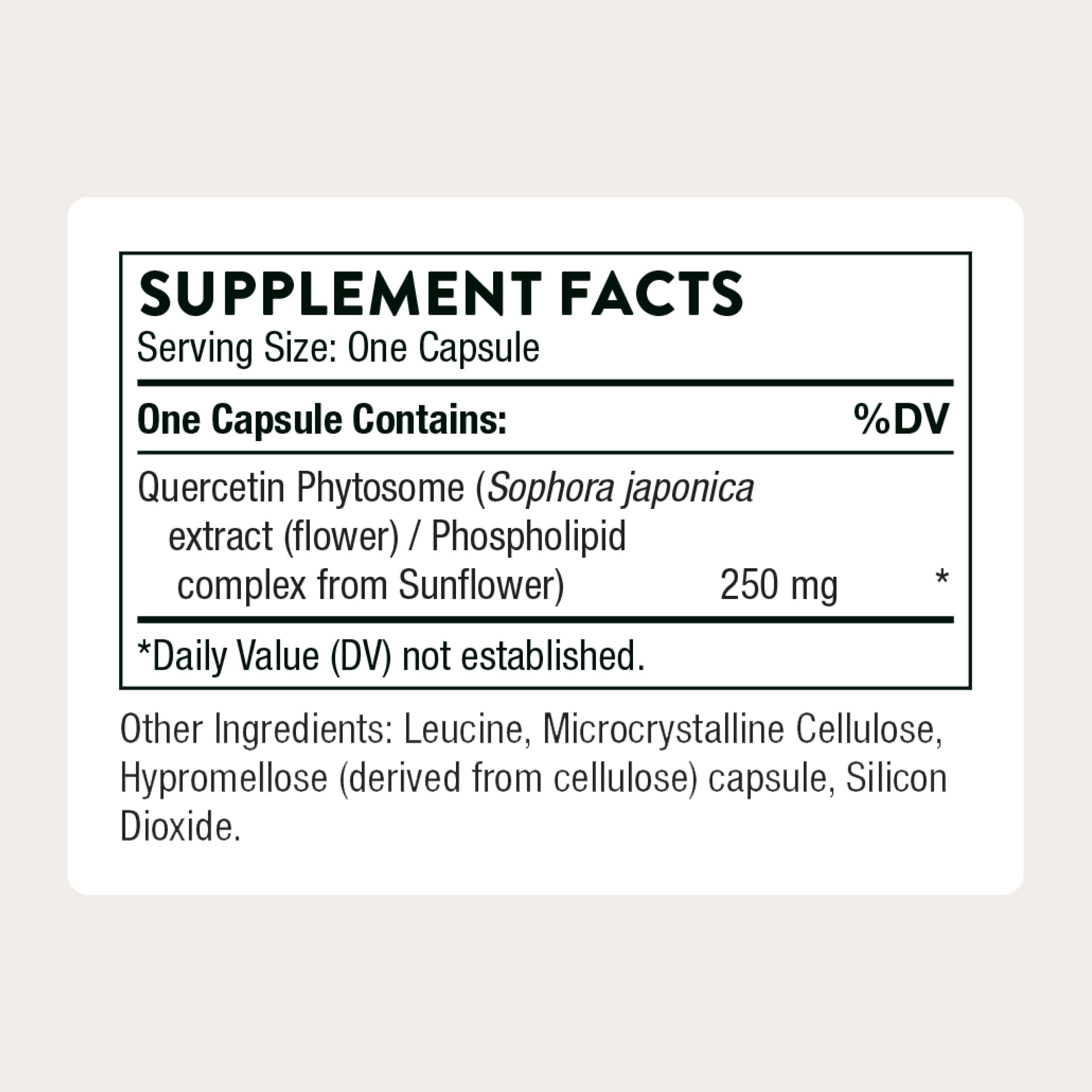 THORNE Quercetin Phytosome Immune Support Supplement

