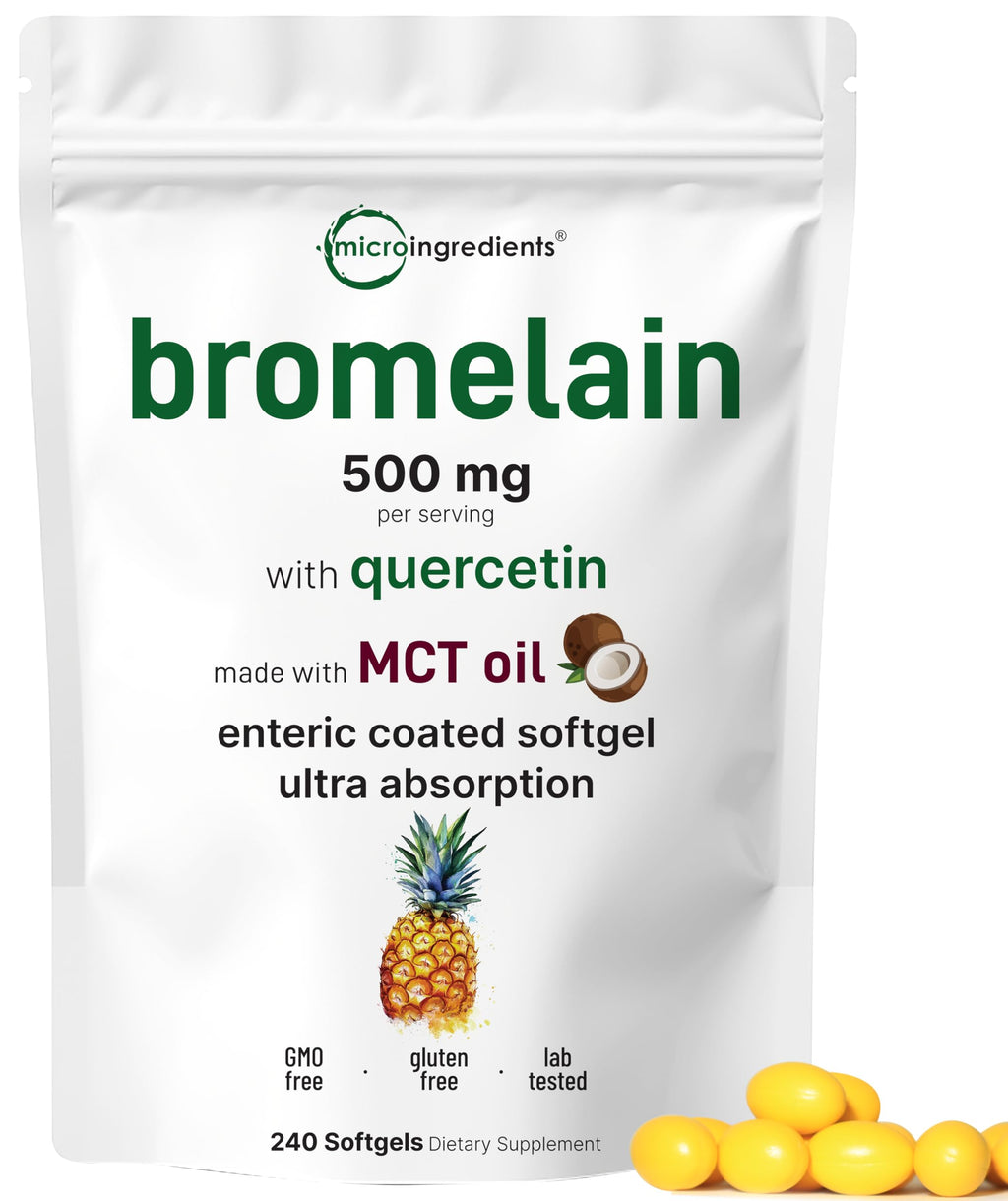 Bromelain with Quercetin & MCT Oil Softgels

