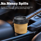 SIUQ Coffee Cups - Insulated Disposable Cups with Lids


