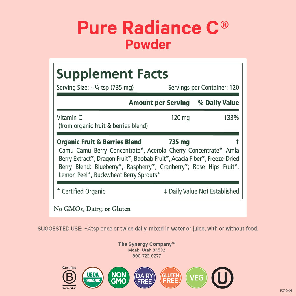 Pure Synergy Pure Radiance C Organic Vitamin C Powder

