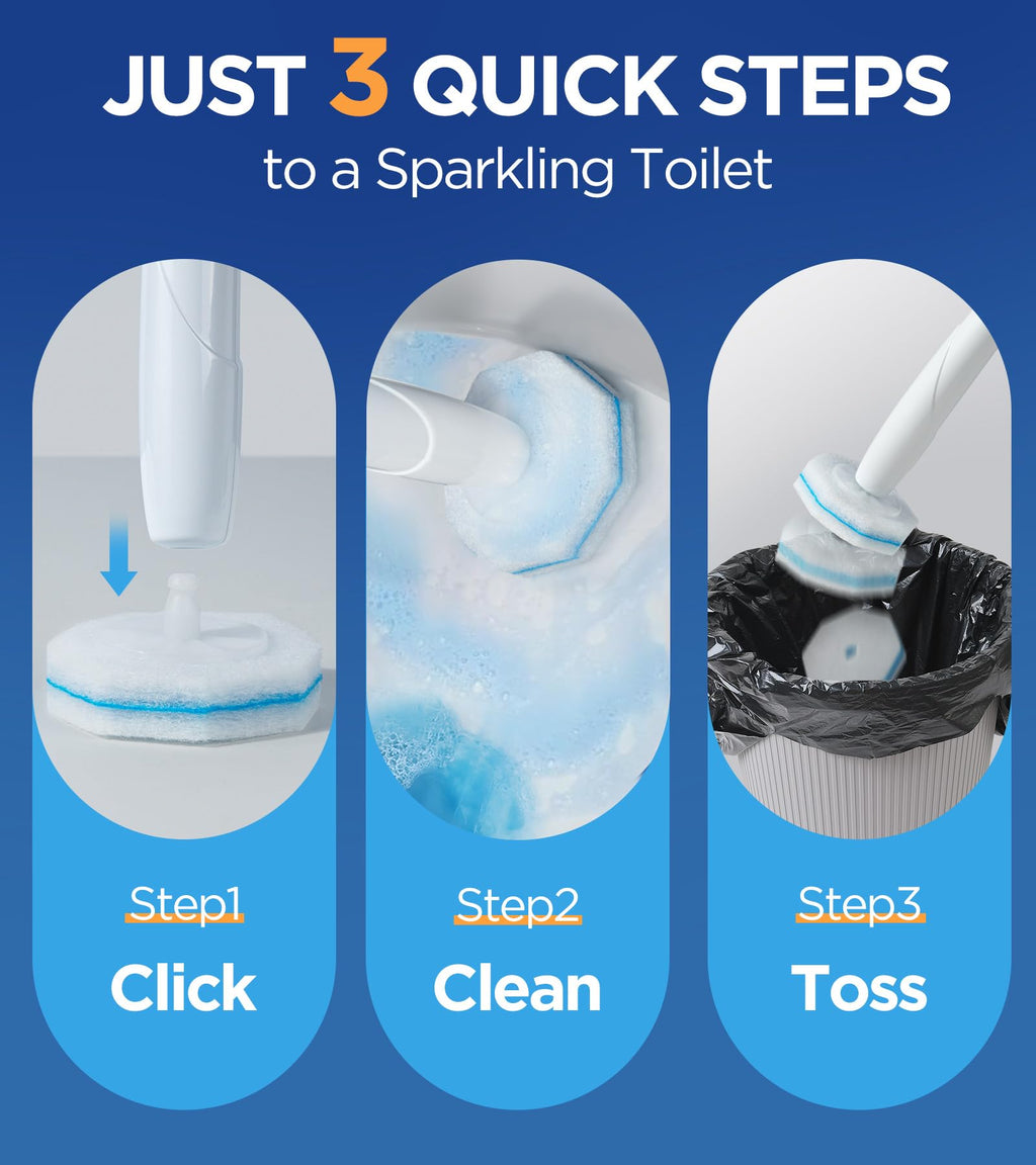Caspeak Toilet Wand Refills - 5X Cleaning Power


