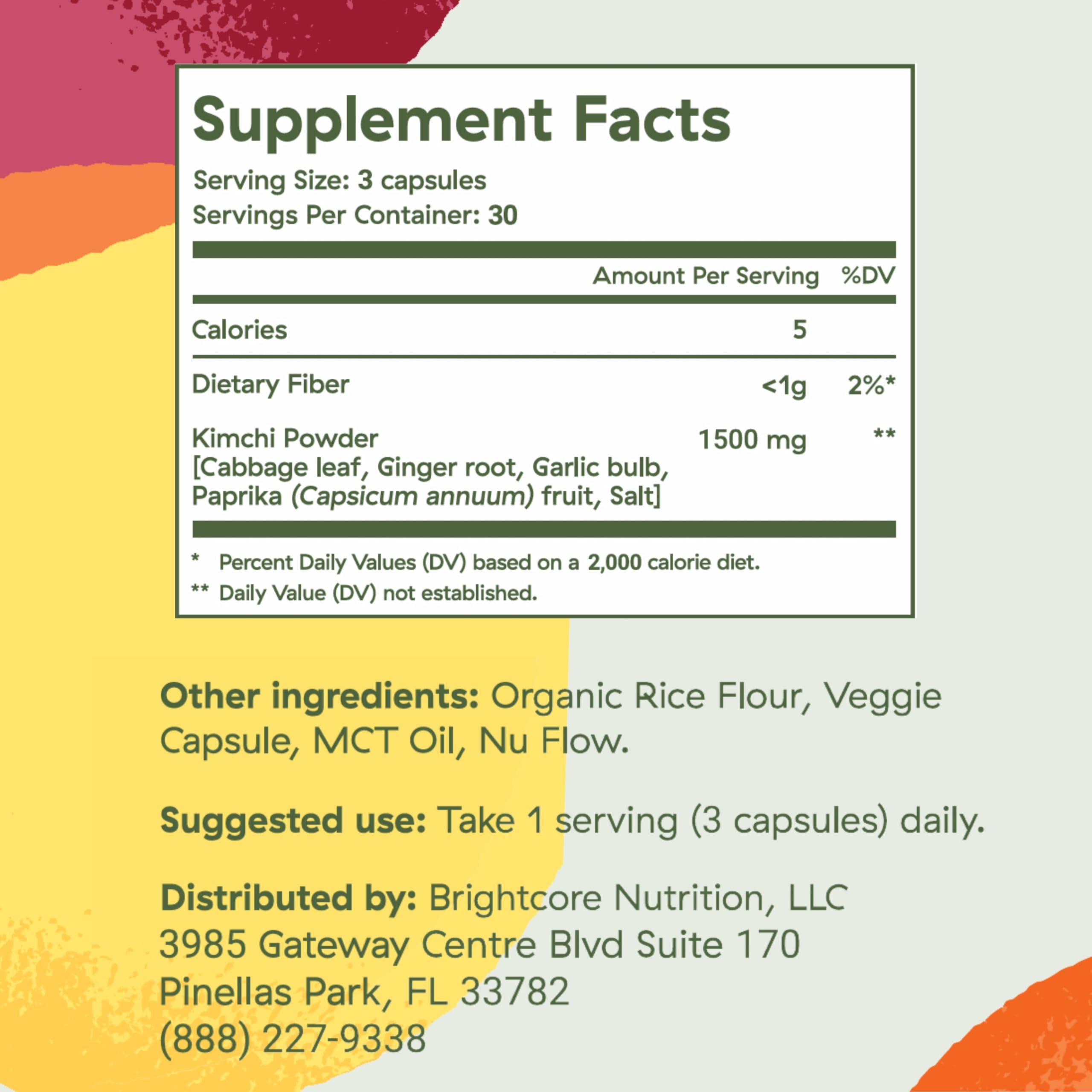 Kimchi One by Brightcore Nutrition – Gut Health Support

