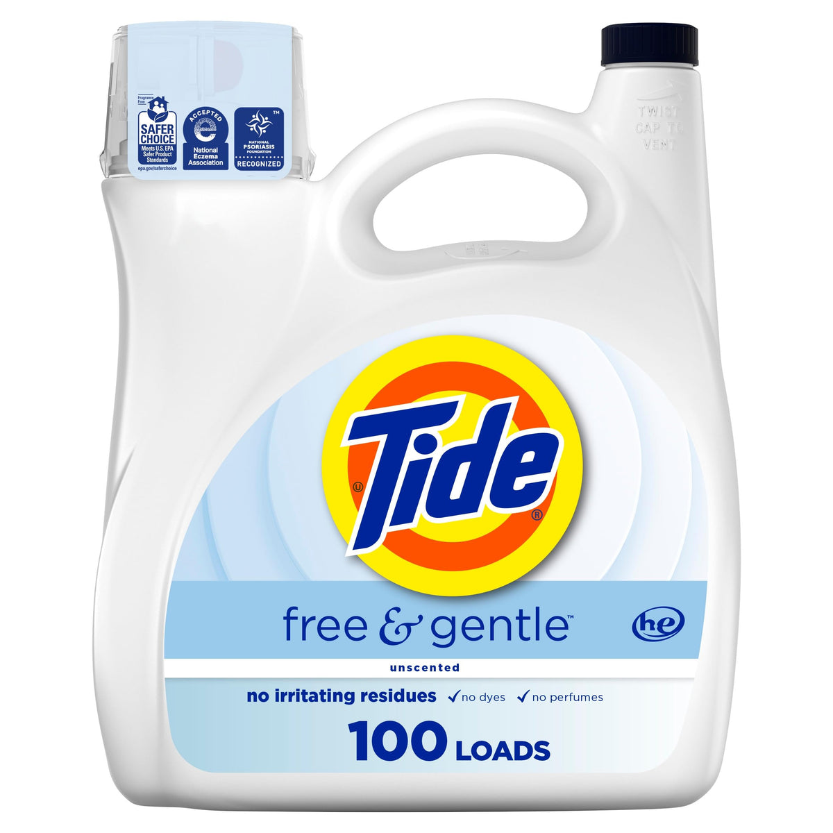 Tide Free and Gentle Liquid Laundry Detergent