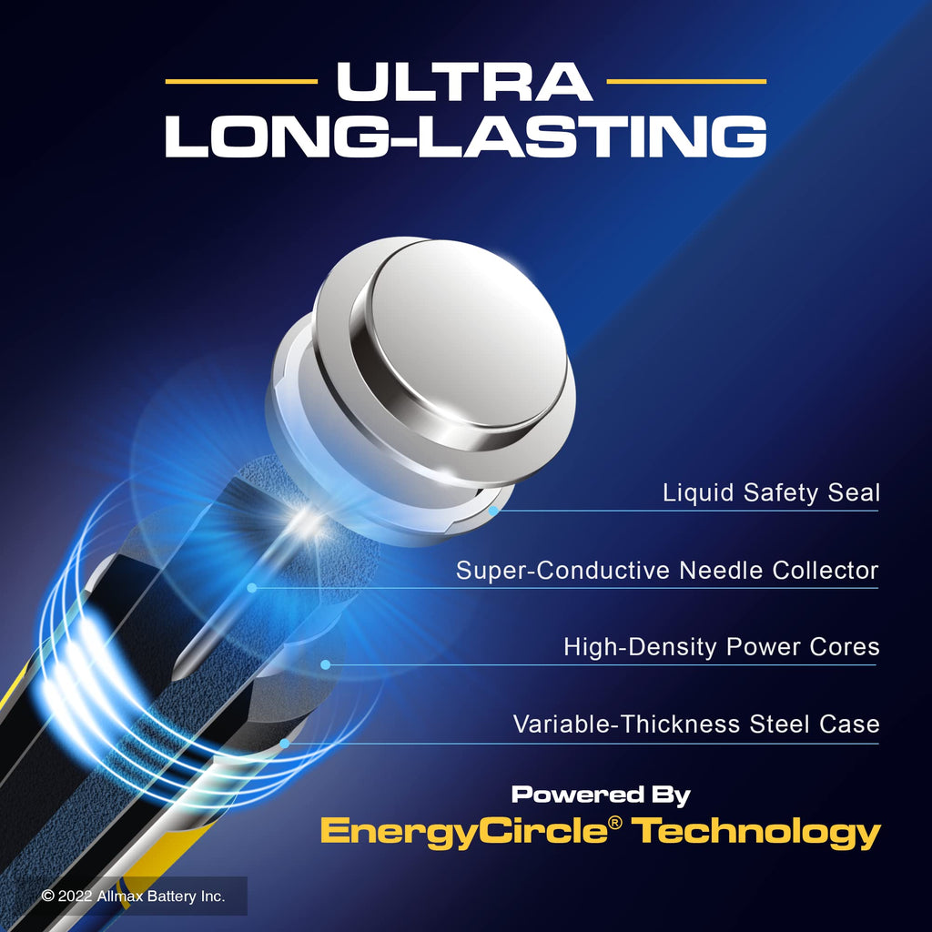 Allmax AA Maximum Power Alkaline Batteries – Long-Lasting

