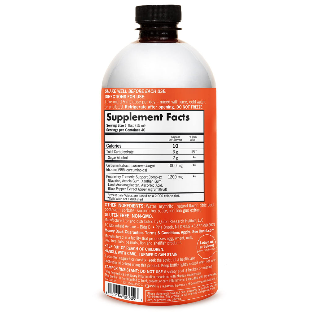 Qunol Turmeric Curcumin Liquid with Black Pepper

