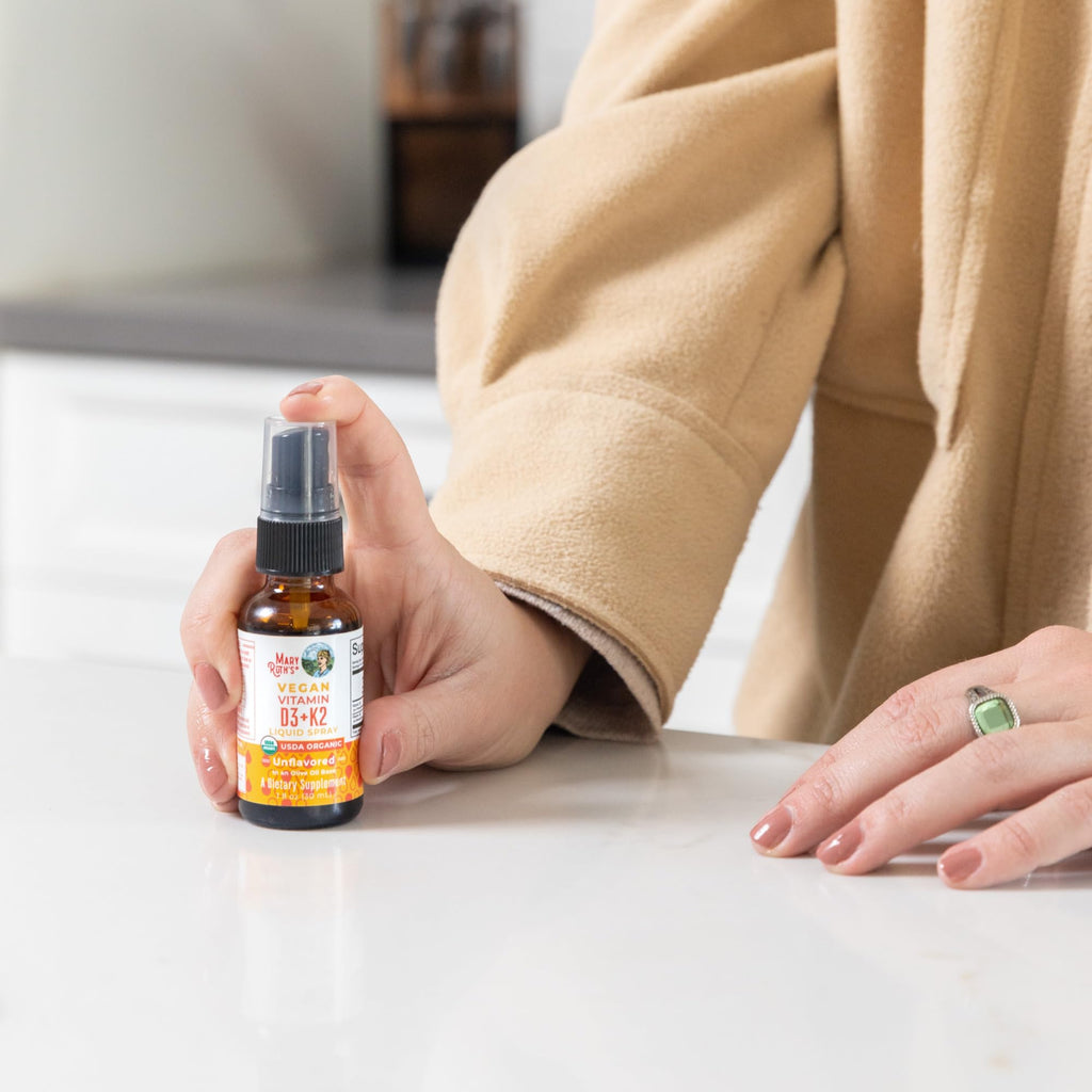 MaryRuth's Organic Vitamin D & K Spray | Bone Health


