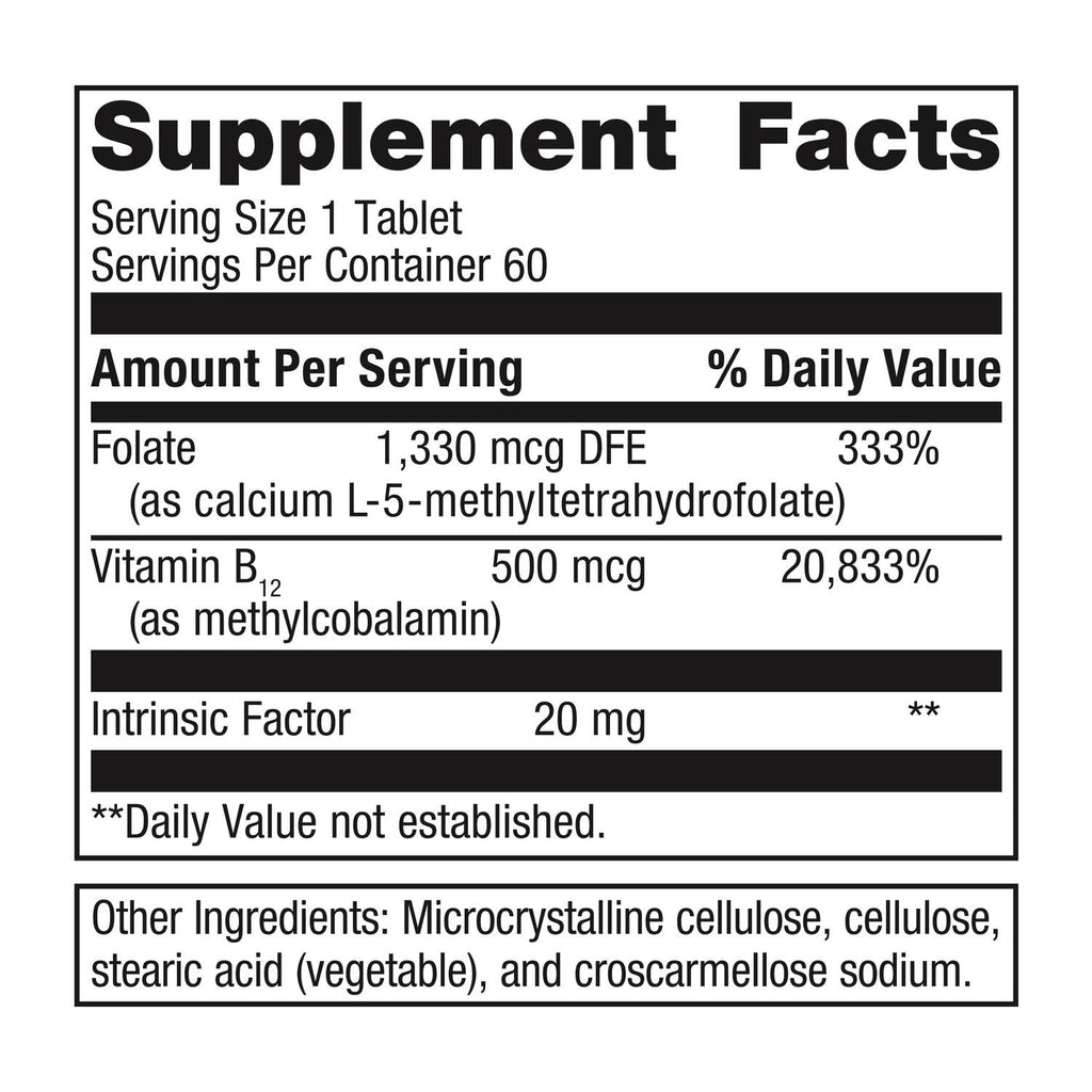 Metagenics Intrinsi Vitamin B12-Folate with Methylcobalamin

