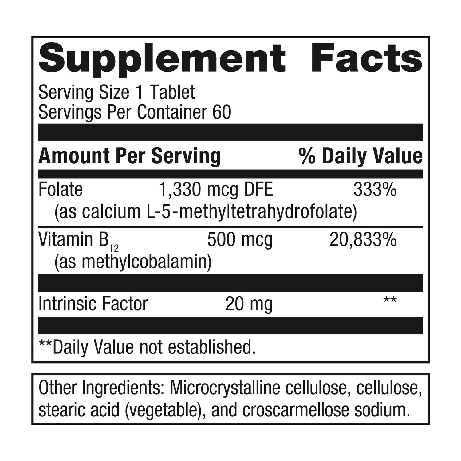 Metagenics Intrinsi Vitamin B12-Folate with Methylcobalamin

