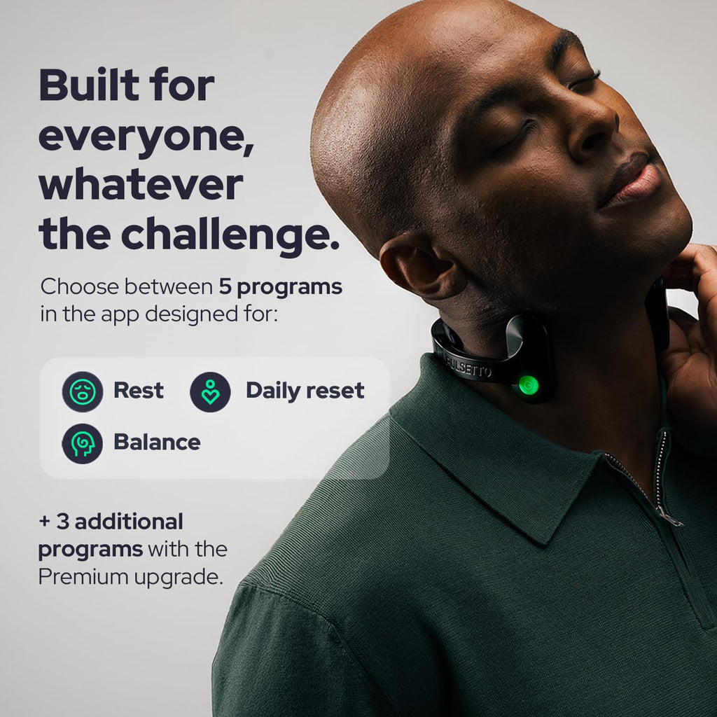 Pulsetto Wellness Wearable for Relaxation and Sleep

