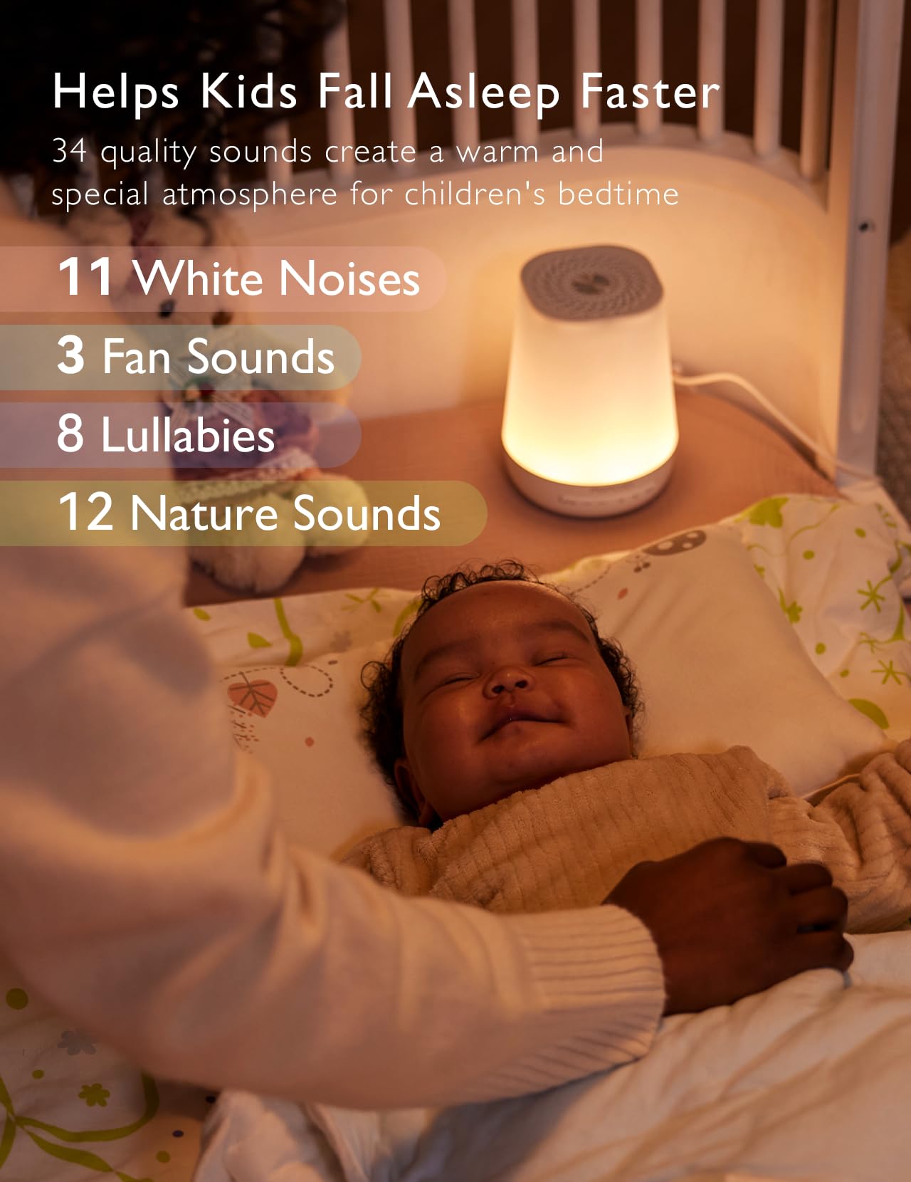 Momcozy Baby Sound Machine with Night Light and App Control

