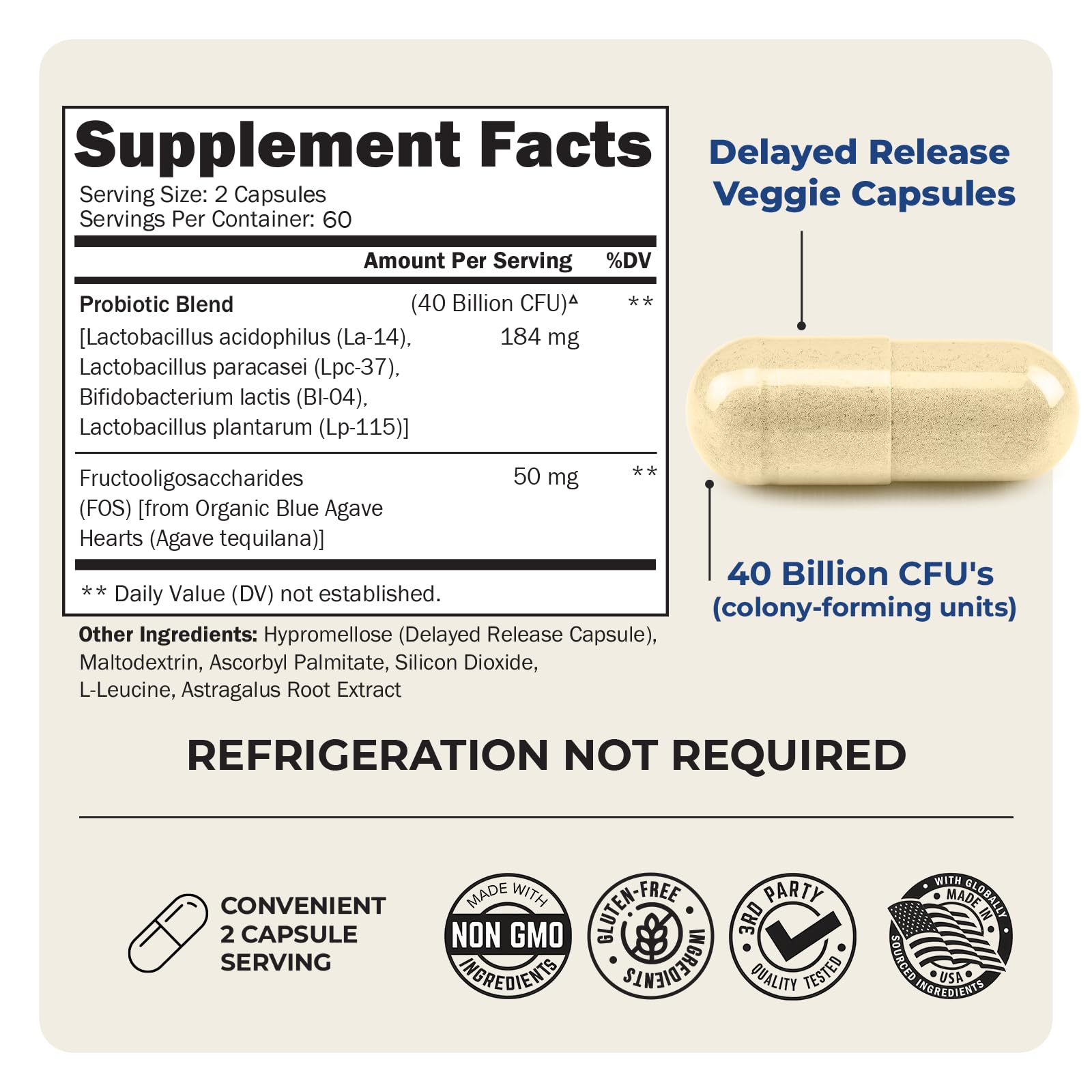 BioSchwartz Daily Probiotic Supplement - 40 Billion CFU

