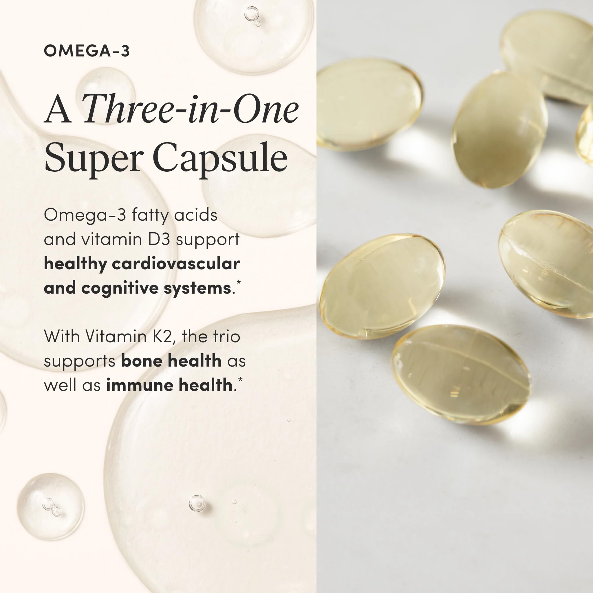 Pause Life Omega-3 with Vitamin D & K2 | Daily Wellness

