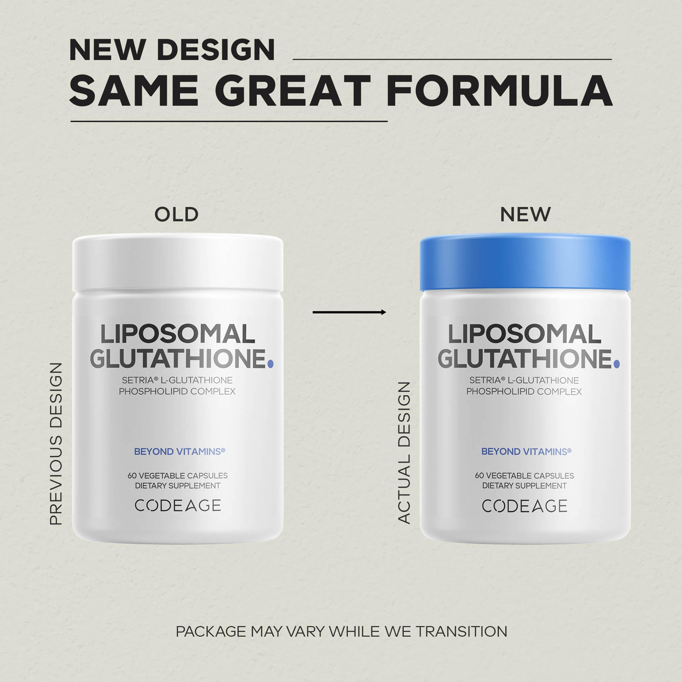 Codeage Liposomal Glutathione with Setria L-Glutathione

