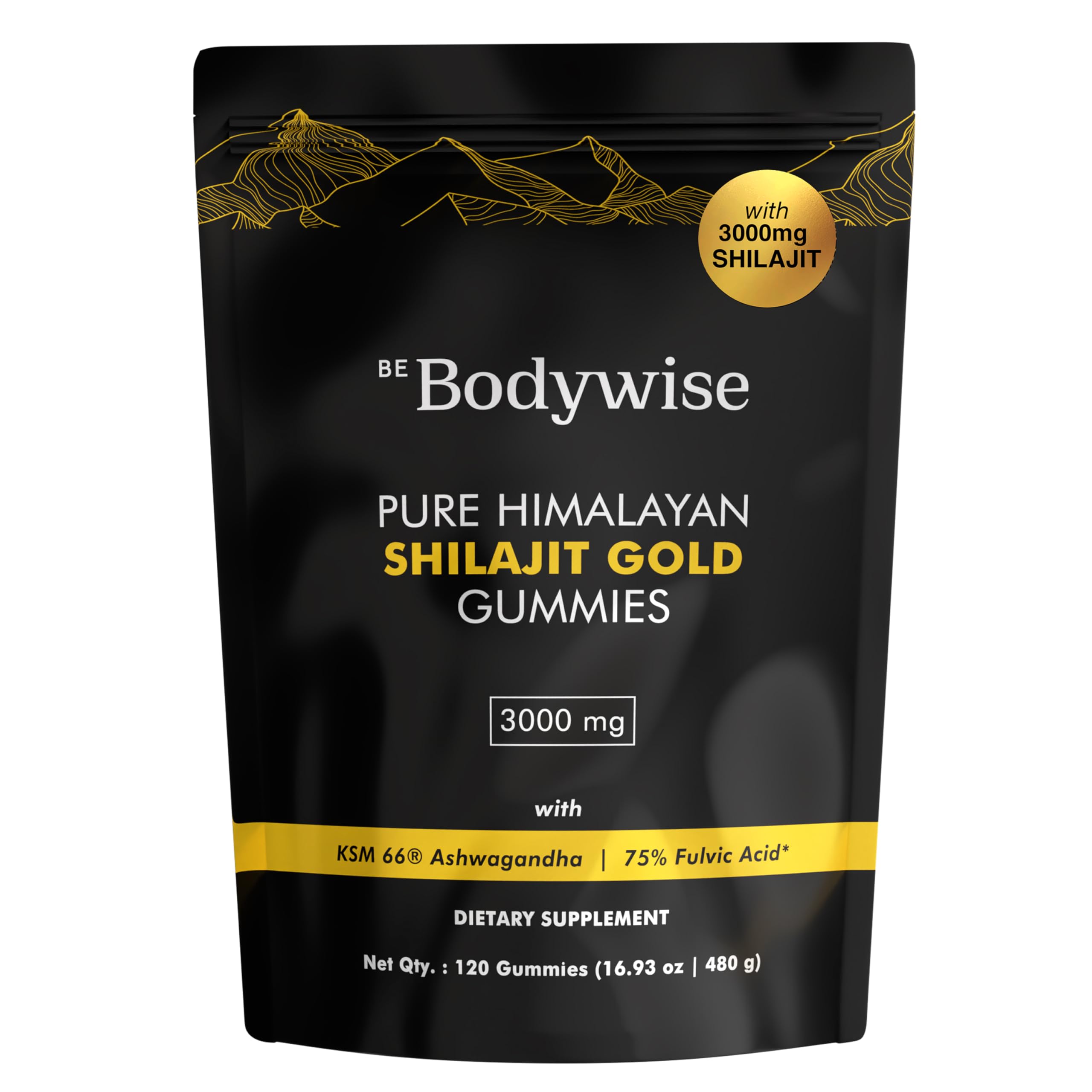 Be Bodywise Himalayan Shilajit Gummies Gold – Lab Tested