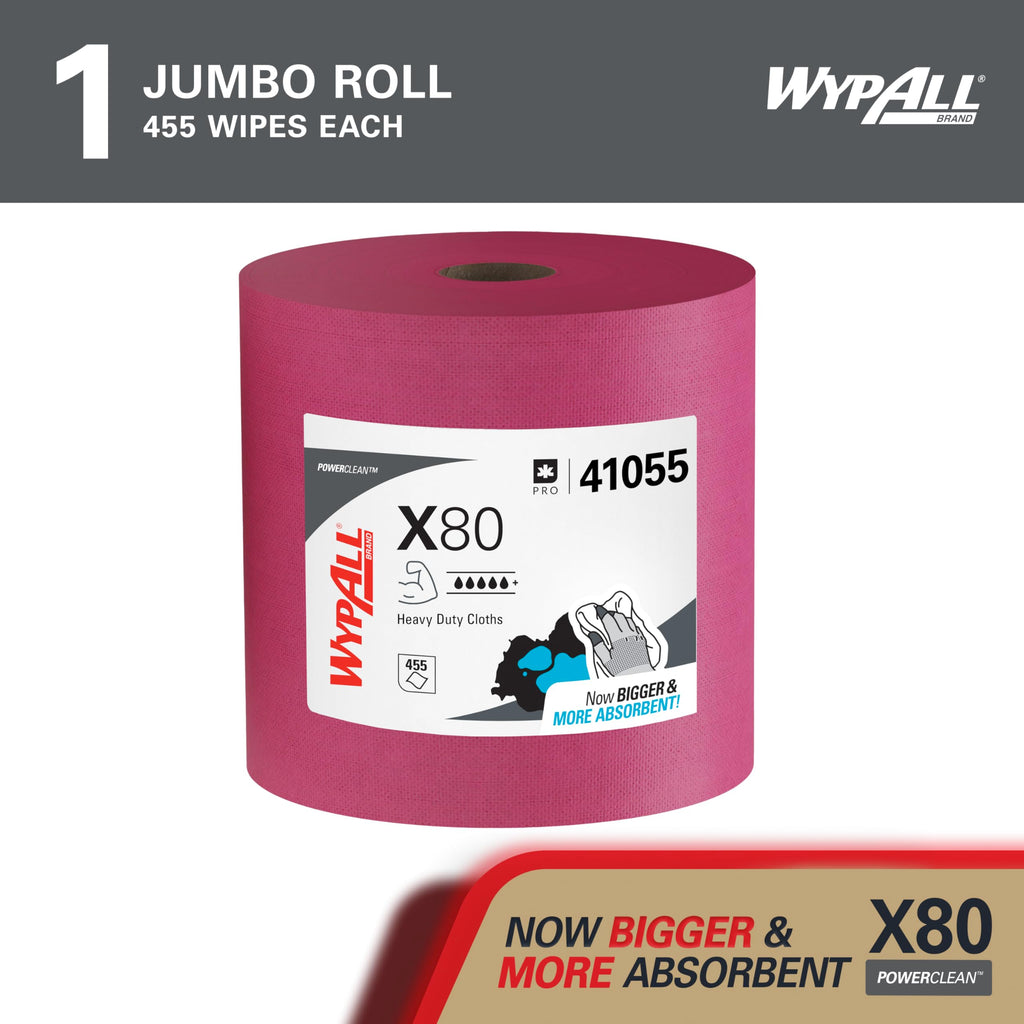 WypAll PowerClean X80 Heavy Duty Cloths | Industrial Cleaning

